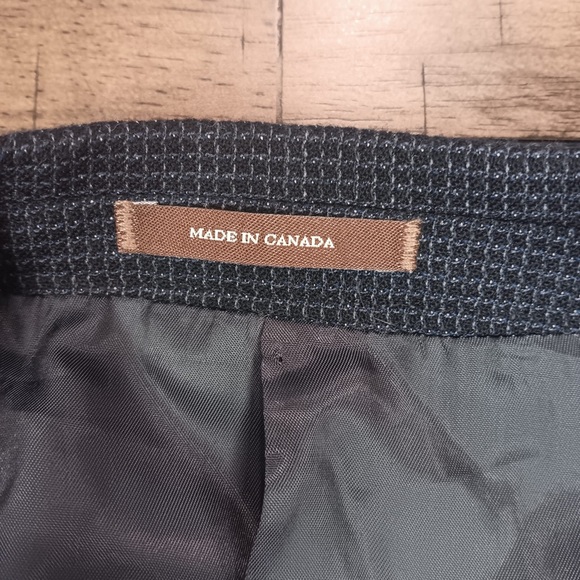 Peter Millar Crown Mens Sport Coat Blazer Jacket Size 44T 100% Wool 2 Button - Picture 3 of 11